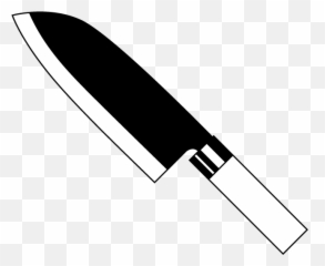 Knife Clipart Knive - Black And White png