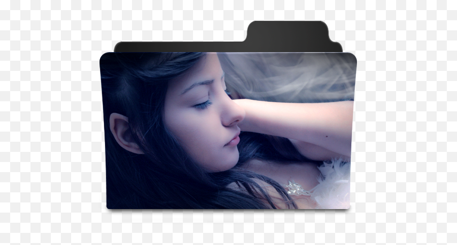 Sleeping Girl Icon - Goodies Folder Icons Softiconscom Cat Folder Icon Png,Girl Icon Png