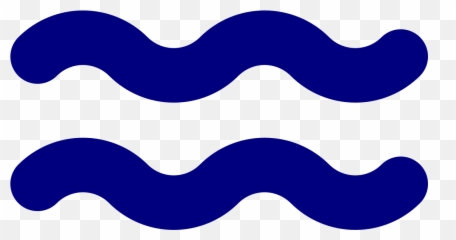 Fileaquarius Symbol Bold Bluesvg - Wikimedia Commons Horizontal png