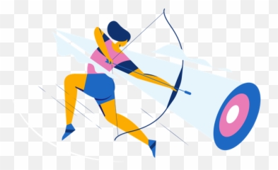Archer Icon - Download in Glyph Style Archery png
