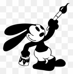 Oswald The Lucky Rabbit Png Clipart - Original Oswald The Lucky Rabbit,White Rabbit Png
