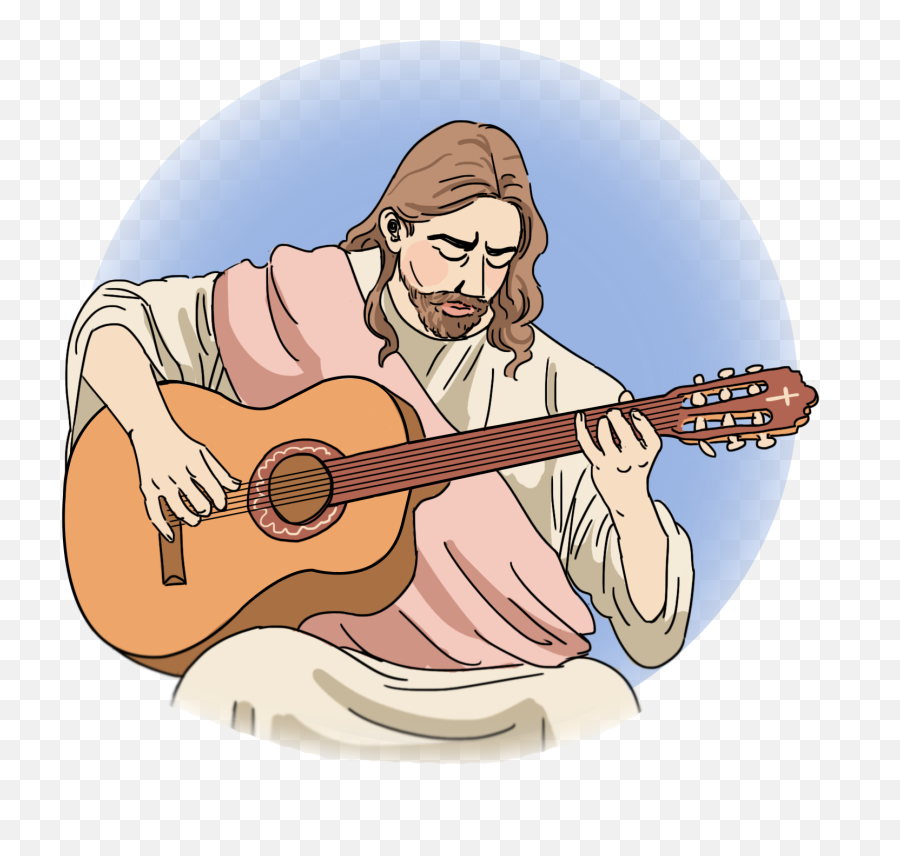 How To Write A Christian Rock Song In 5 Easy Steps U2013 The - Jesus With Guitar Png,Cartoon Guitar Png