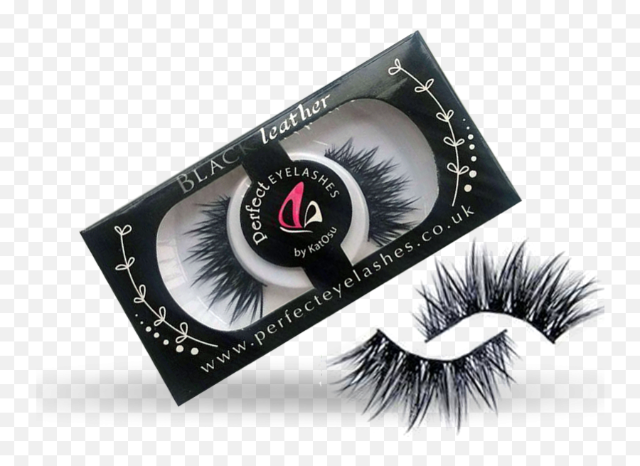 Black Leather - Perfect Eyelashes By Katosu Eyelash Extensions Png,Eyelashes Transparent