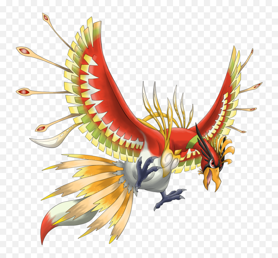 Pokemon 8250 Mega Ho Oh Pokedex Evolution Moves Location - Mega Ho Oh Pokemon Png,Lugia Png