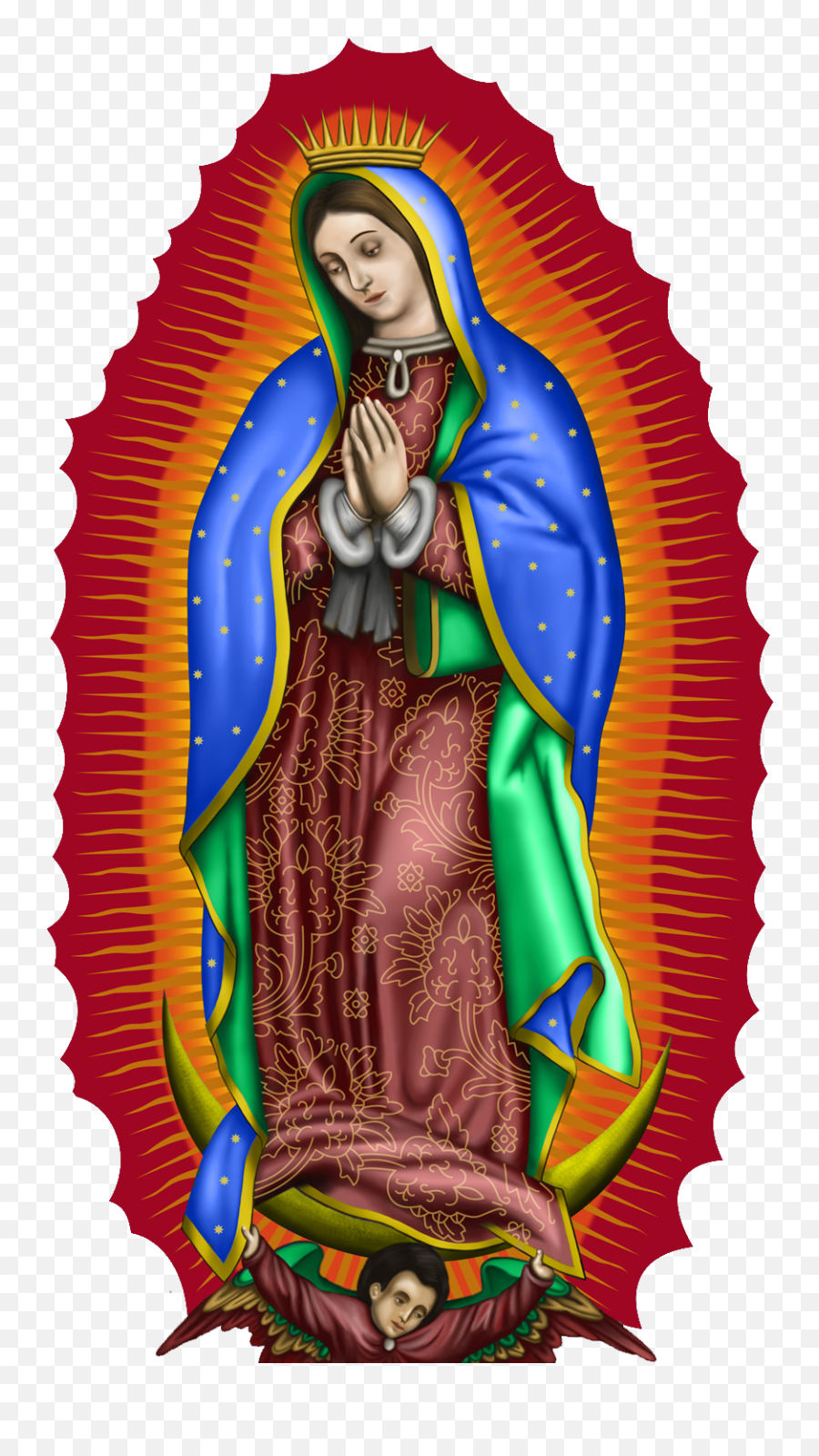 Download Hd Color Virgen De Guadalupe - Our Lady Of Guadalupe Png,Virgen De  Guadalupe Png - free transparent png images 