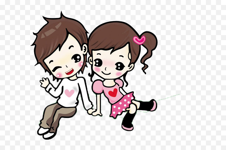 Love Cute Couple Clipart Png Happy