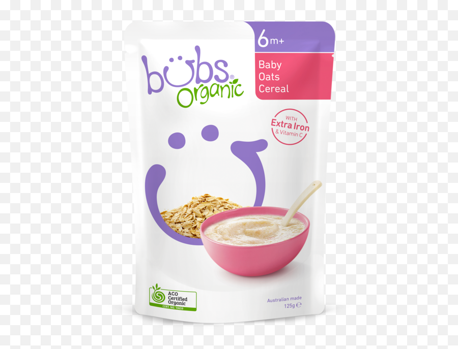 Bubs Organic Baby Oats Cereal Png