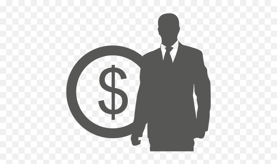 Businessman In Front Coin Icon - Transparent Png U0026 Svg Free Symbol,Coin Transparent