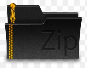 Folder Zip Gold Icon - Coin Purse png