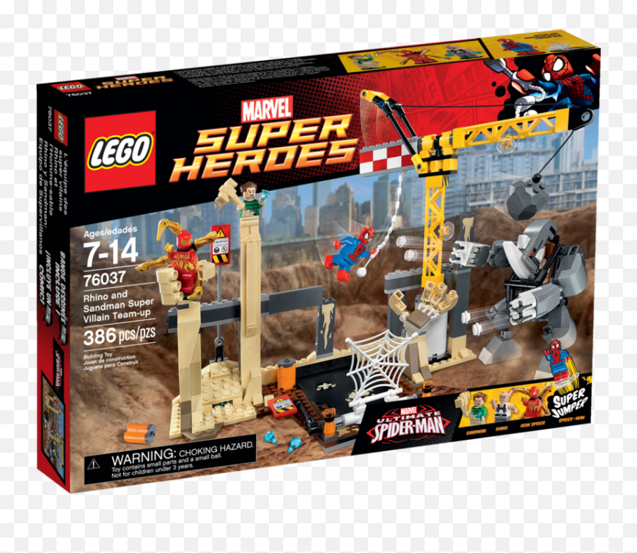 76037 Rhino And Sandman Super Villain - Lego Rhino And Sandman Supervillain Team Up Png,Sandman Png