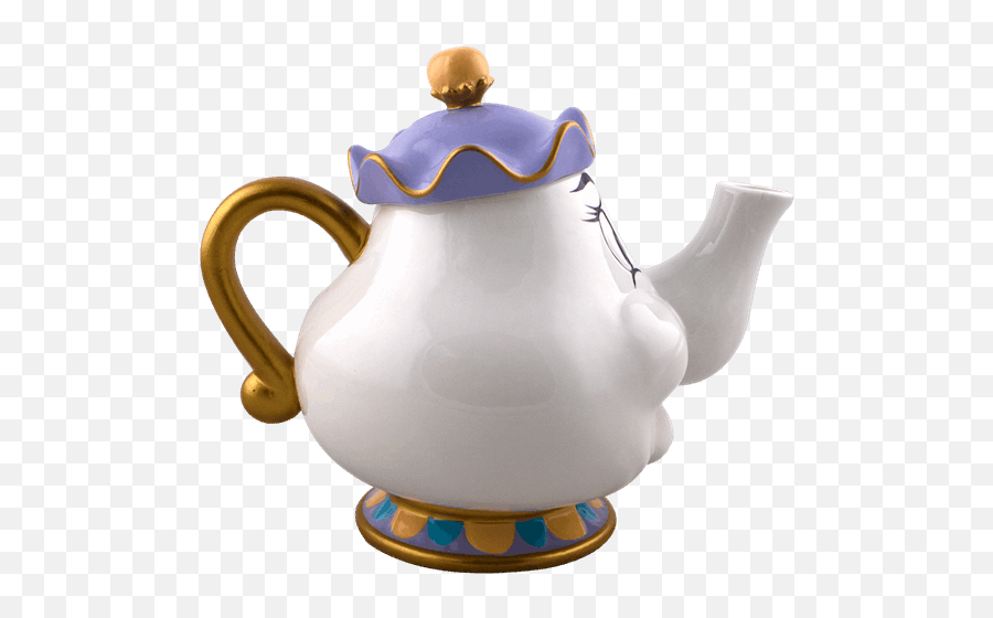 Disney - Beauty And The Beast Mrs Potts Ceramic Teapot Teapot Packshot Png,Beauty And The Beast Transparent