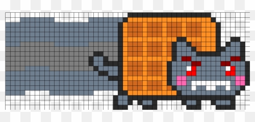 Download 3364 - Pixel Art Nyan Cat Minecraft Png,Nyan Cat Png