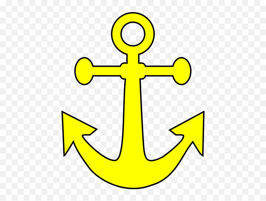 Download Small - Boat Anchor Clip Art Full Size Png Image Free Yellow Anchor Clipart,Anchor Clipart Png
