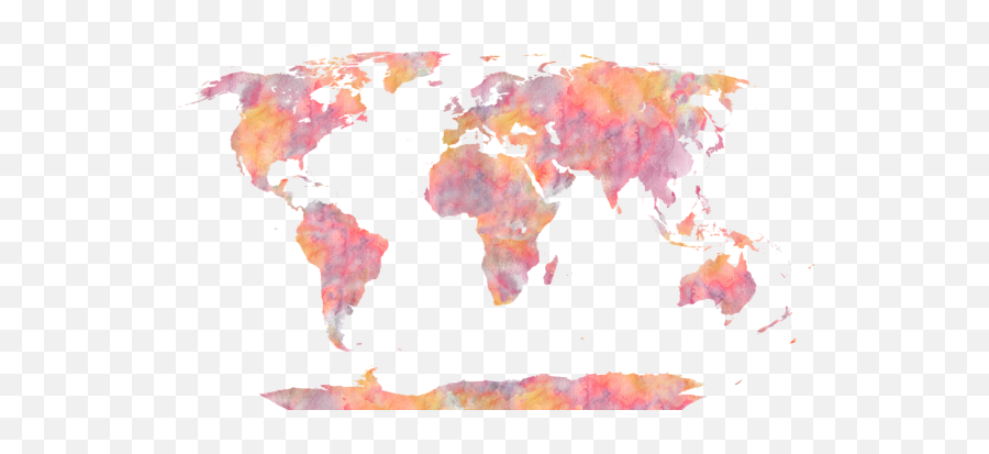 World Map Watercolor Painting Kids T - Shirt World Map Watercolor Painting Png,Pink Watercolor Png