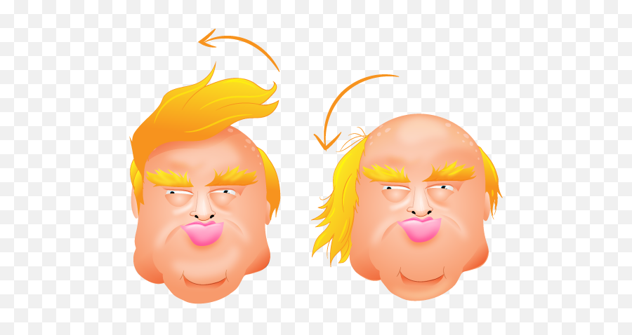 I Created Some Donald Trump Emojis - The Oatmeal Donald Trump Emoticon Png,Trump Head Transparent Background