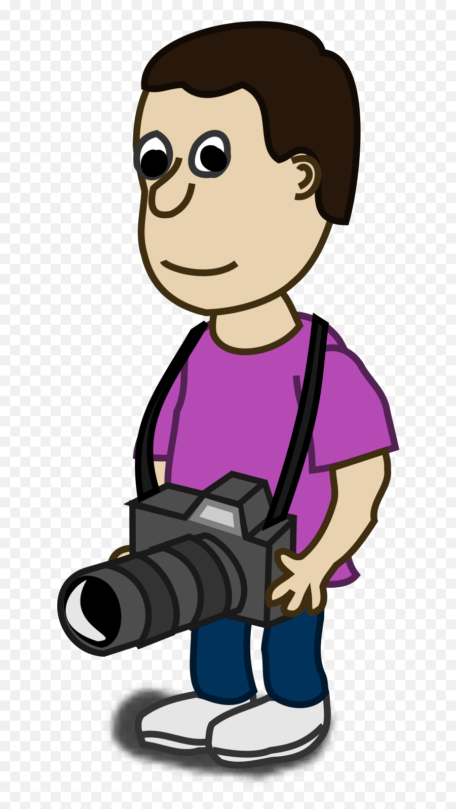 Cartoon Camera Man Clip Art - Photographer Clipart Logo Png,Cartoon Camera Png