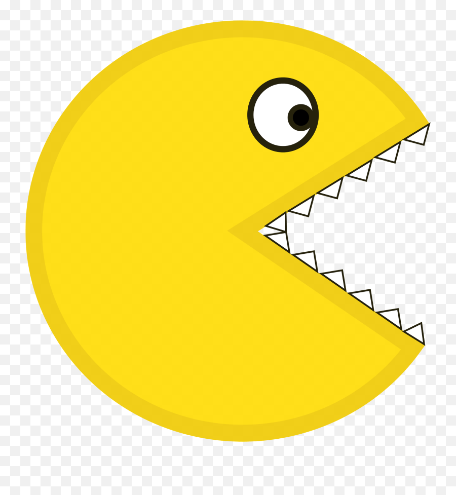 Pacman With Teeth Clipart Free Download Transparent Png - Pac Man With Teeth Png,Pacman Transparent