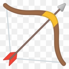 Bow And Arrow Emoji - Archery Emoji Whatsapp Png,Arco Png