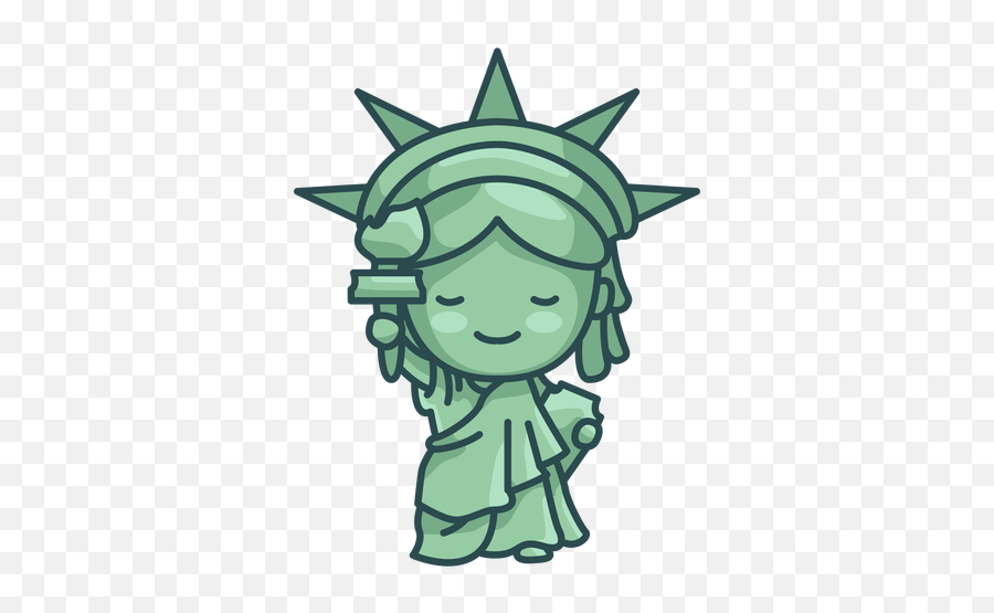 Transparent Png Svg Vector File - Statue Of Liberty Cute Drawing,Cute Transparent