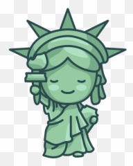 Transparent Png Svg Vector File - Statue Of Liberty Cute Drawing,Cute Transparent