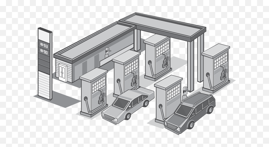 Gas Station - Sti Us Gas Station Drawing Png,Gas Pump Png