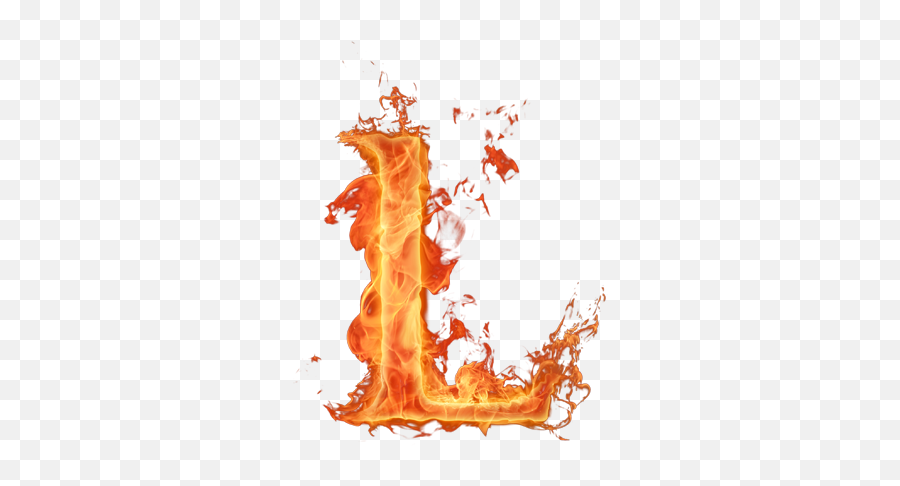 Letter L Png - Fire Letter L Png,Fuego Png