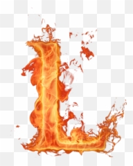 Letter L Png - Fire Letter L Png,Fuego Png