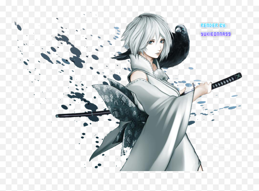 Download Fatecthulhu Nyarlathotech Plus - White Haired Beautiful Anime Swordswoman Png,Cthulhu Icon Png