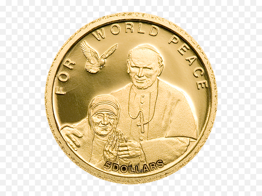 Mother Teresa - Gold Nobel Peace Prize Medal Mother Teresa Png,John Paul Ii Icon