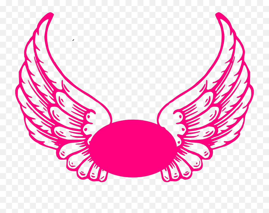 Hot Pink Guardian Angel Wings Svg Vector - Fire Soccer Ball Drawings Png,Icon Of Guardian Angel