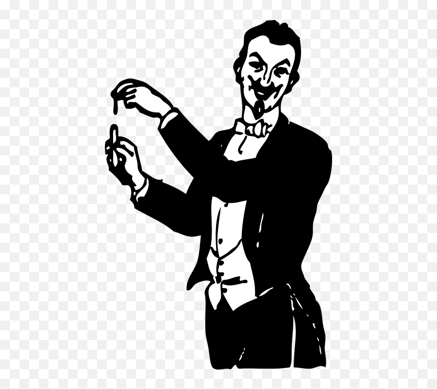 Magician Magic Performer Black And - Free Vector Graphic On Magician Black And White Png,Magician Png