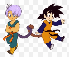 Chantilly - Zen Cartmagento Dbz Goten And Trunks With Tails Png,Goten Png