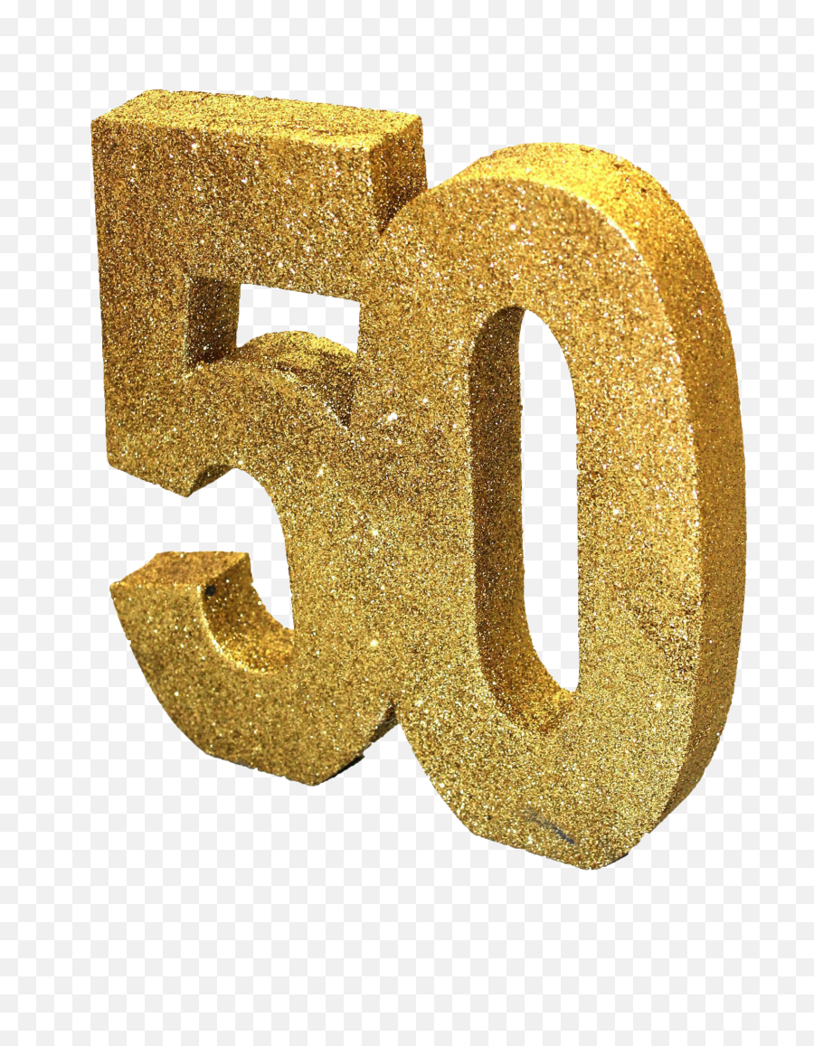 Number 50 With Glitter Png Image - Number 50 Gold Png,Glitter Png