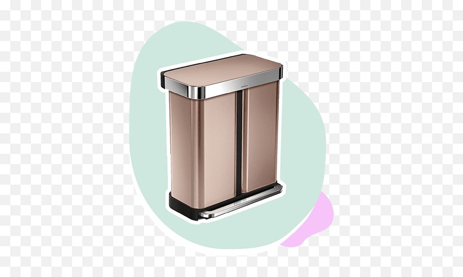 At50 Home Essentials Best Products Apartment Therapy - Simplehuman 45 Liter Rectangular Kitchen Step Trash Can With Brushed Stainless Steel With Plastic Lid Png,Minimalist Recycle Bin Icon
