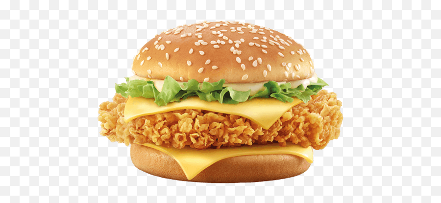 Download Burger Png - Chicken Double Cheese Burger,Burger Png