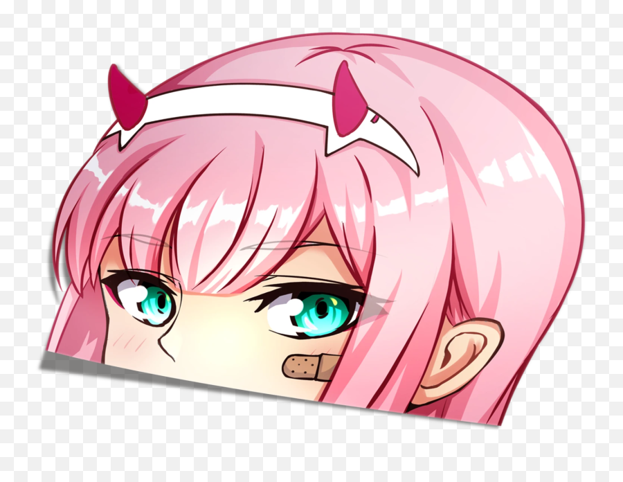 Three Ratels Fc102 Darling In The Franxx 002 Zero Two - Zero Two Peeker Sticker Png,Darling In The Franxx Icon