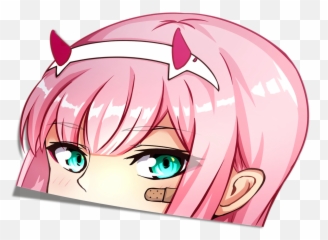 Three Ratels Fc102 Darling The Franxx 002 Zero Two - Peeker Sticker png