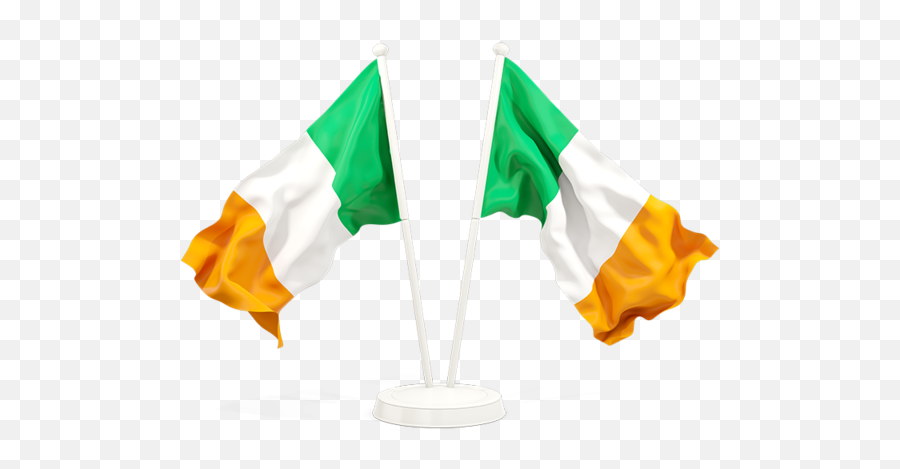 Two Waving Flags Illustration Of Flag Ireland - Flying Nigeria Flag Png,Ireland Flag Icon
