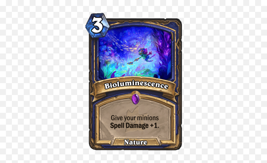 New Shaman Epic Card Revealed - Bioluminescence News Bioluminescence Hearthstone Png,Sleep Spell Icon