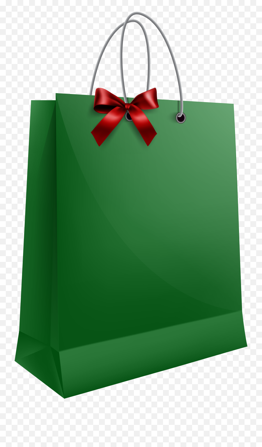 Download Free Png Green Gift Bag With Bow Clip Art Image - Gift Bag Png,Green Bow Png