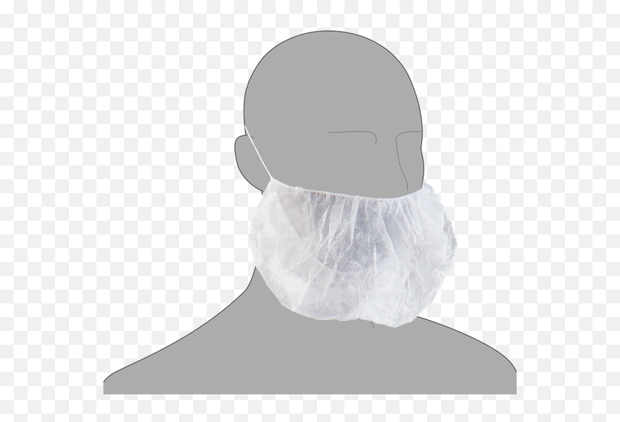 Beard Masks Hygiene Headwear Palhygiene - White Beard Mask Png,Beard Transparent