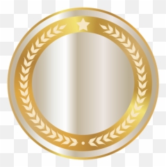 Halo Clipart Clear Background - Gold Logo Circle Png