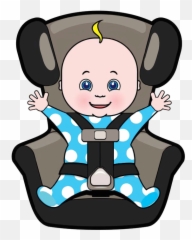 Library Of Car Seats Banner Black And White Download Png - Baby Car Seat Cartoon Png,Seat Png