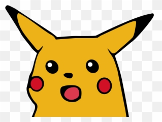 Pikachu - Surprised Transparent Background png