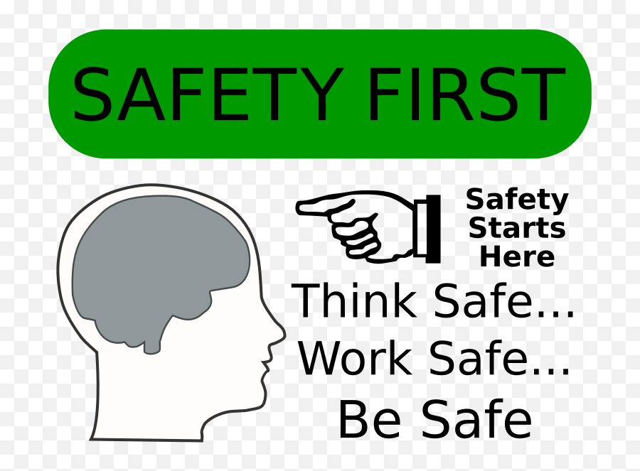 Safety First Pic Png 18155 - Free Icons And Png Backgrounds Think Safe Work Safe Be Safe,Starts Png
