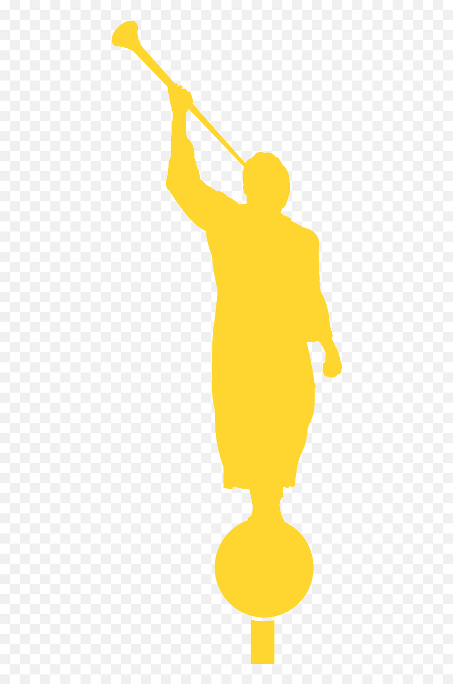 Png Angel Moroni Silhouette - Angel Moroni Vector,Angel Silhouette Png