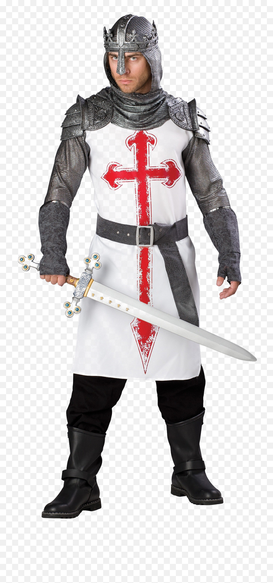 Download Hd Knight Png Background Image - Crusader Costume,Costume Png