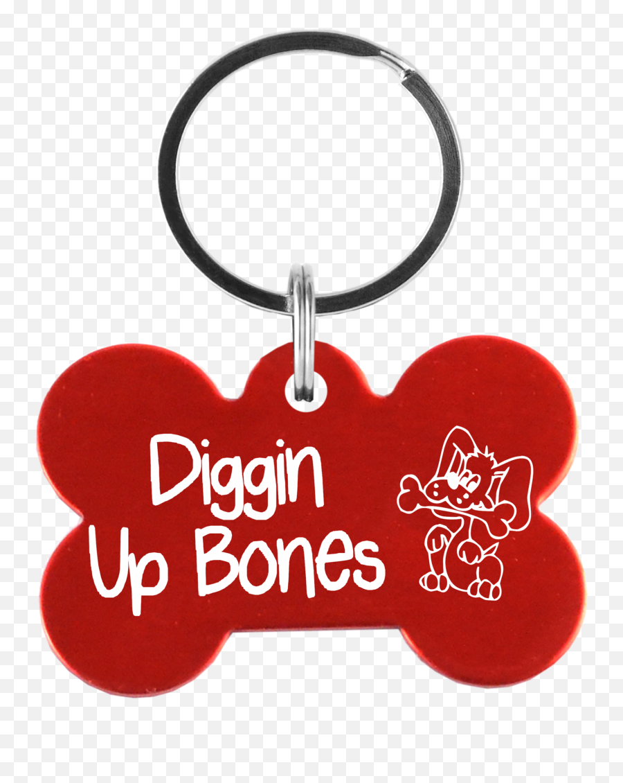 Bone Shaped Anodized Aluminum Key Chain - Keychain Png,Red Laser Png