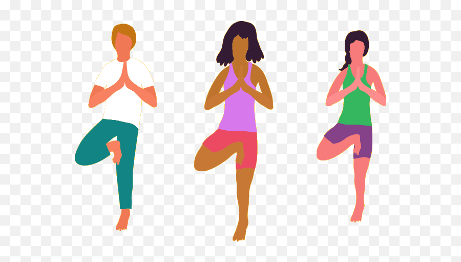 Yoga Stretches Transparent Png - Animated Fitness Images Png,Yoga Transparent