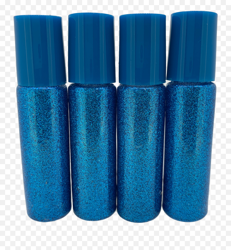 Blue Glitter Essential Oil 10ml Roller Bottles With - Nail Polish Png,Blue Glitter Png